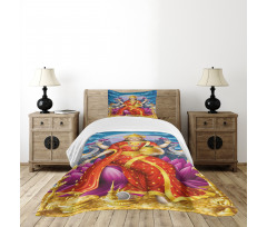 Figure of Wealth Festive Bedspread Set