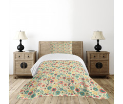 Flower Bouquet Botany Bedspread Set