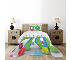Balloons and Curls Bedspread Set