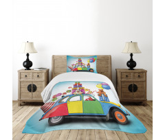 Car Hat Toys Lollipops Bedspread Set