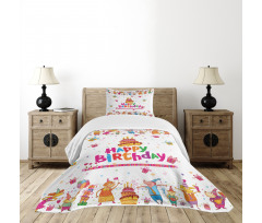 Joyful Mouses Party Mood Bedspread Set