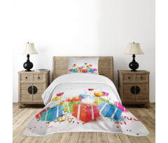 Surprise Boxes Balloon Bedspread Set