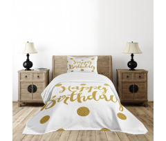 Hand Writing Greeting Bedspread Set