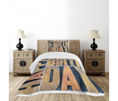 Wooden Printing Blocks Bedspread Set