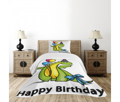 Birthday Dinosaur Bedspread Set