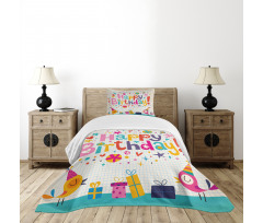 School Math Student Bedspread Set