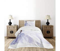 Abstract Wedding Bedspread Set