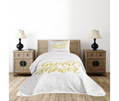 Bride Party Lettering Bedspread Set