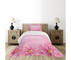 Abstract Petals Dots Bedspread Set