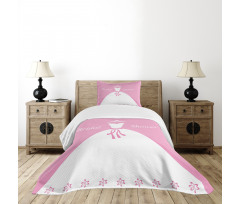 Wedding Bride Dress Bedspread Set