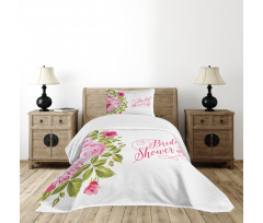 Bride Shabby Flowers Bedspread Set