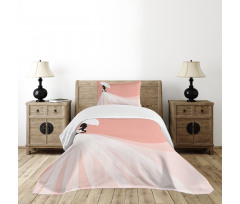 Wedding Umbrella Bedspread Set