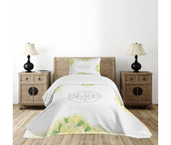 Roses and Leaves Bedspread Set