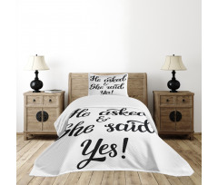 Wedding Engagement Bedspread Set