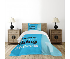 Family Writing Bedspread Set