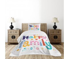 Happy Family Floral Bedspread Set