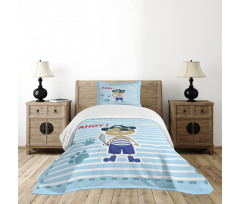 Cat Pirate Ahoy Bedspread Set