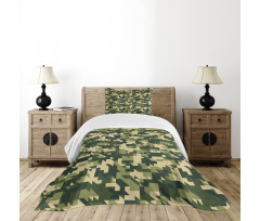 Abstract Chevron Forest Bedspread Set