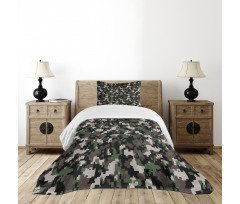 Pixelated Digital Abstract Bedspread Set