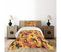 Lively Colorful Camo Art Bedspread Set