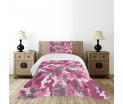 Feminine Camo Vibrant Bedspread Set