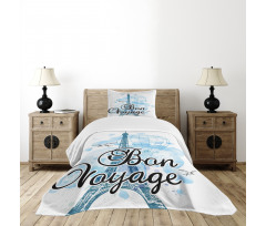 Air Balloon Paris Bedspread Set