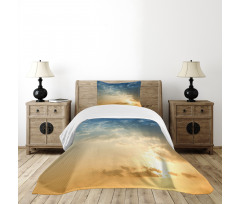 Sky Sun Rays Dusk Bedspread Set