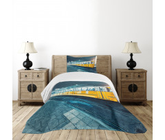 Old Tram City Bedspread Set