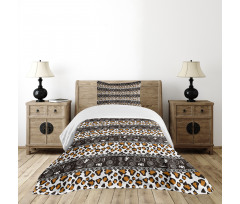 Cheetah Pattern Bedspread Set