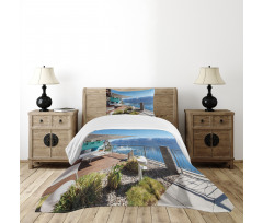 Snowy Mountain Ocean Bedspread Set