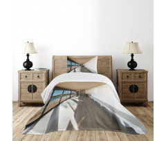 Ocean Sea Waves Sand View Bedspread Set