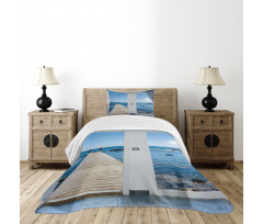 Patio Ocean Sea Sunny Bedspread Set