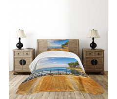 Bolsena Lake Italy View Bedspread Set