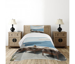 Caldera View Santorini Bedspread Set