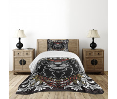 Jungle Emperor Lion Frame Bedspread Set