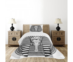 Egypt Pharaoh Ruler Mummy Bedspread Set