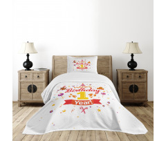 Party with Cones Bear Bedspread Set