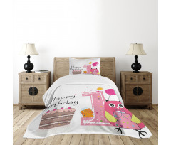 First Birthday Cake Bedspread Set