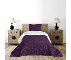 Swirl Leaf Details Bedspread Set