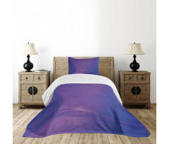 Indigo Wavy Modern Art Bedspread Set