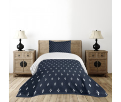 Navy Inspired Pattern Bedspread Set