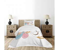 Babies Stork Playroom Bedspread Set