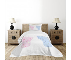 Footprints Blooms Bedspread Set