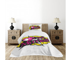 Pop Art Cupid Married Bedspread Set