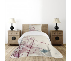 Grunge Drangonfly Bedspread Set