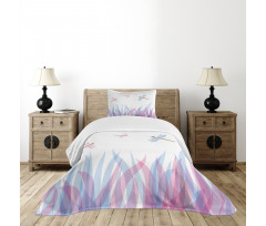 Dragoflies on Flame Bedspread Set