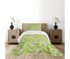 Floral Dragonfly Wings Bedspread Set