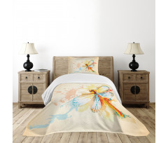 Dragonfly Moth Bug Bedspread Set