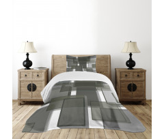 Cubes Modern Abstract Bedspread Set