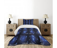 Zodiac Sign Set Bedspread Set